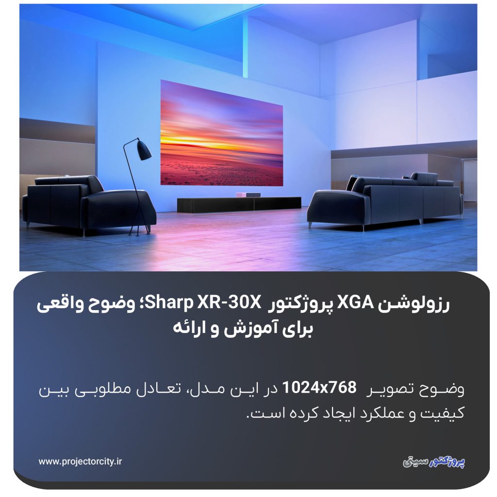 وضوح تصویر  1024x768 در این مدل، تعادل مطلوبی بین کیفیت و عملکرد ایجاد کرده است.
